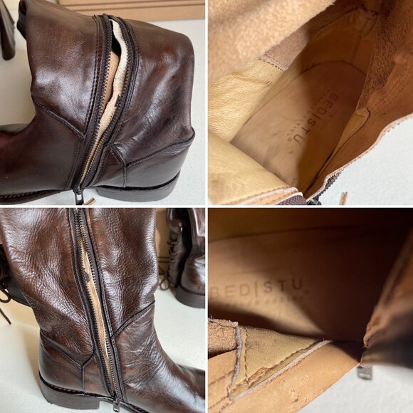 New BED STU Manchester Teak Glaze Riding Boots Size 7 - Picture 9 of 16